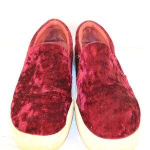 Women's Red Velvet Tennis Shoes by Steve Madden Size 8.5